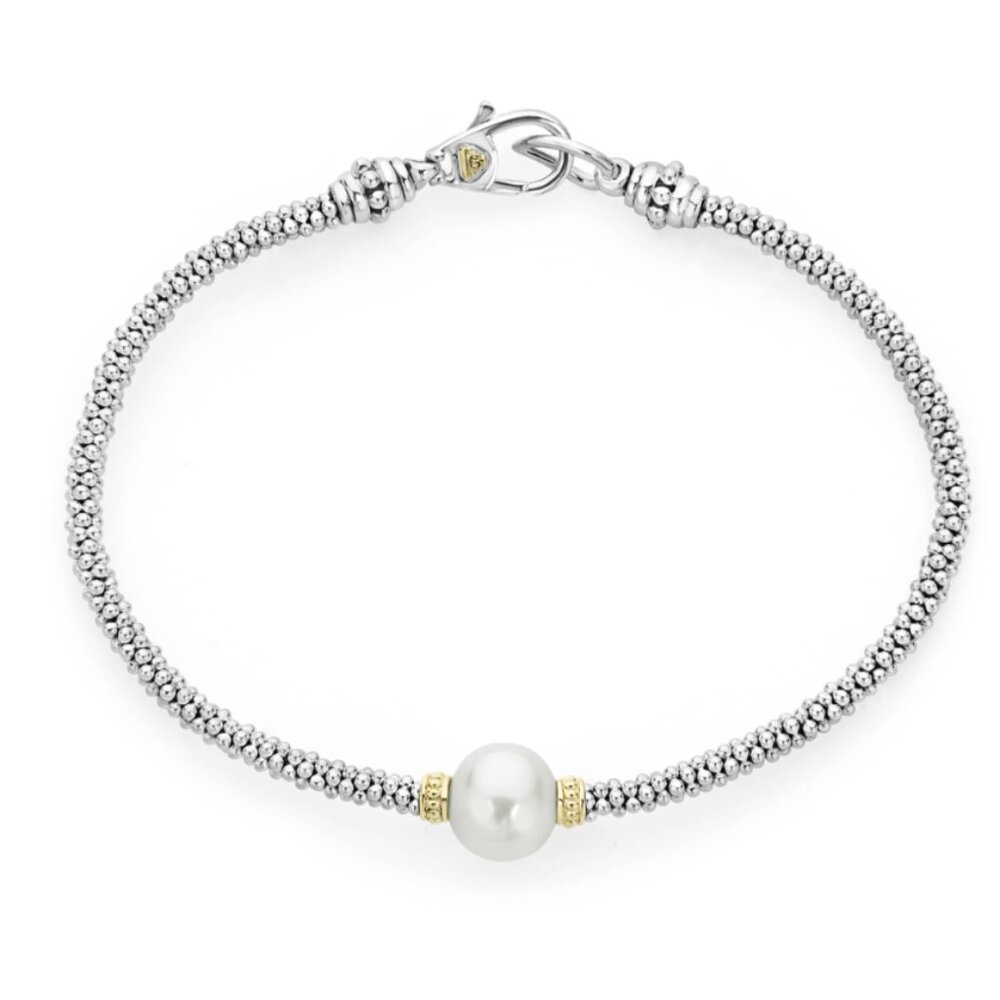 Single Pearl Caviar Bracelet | 3mm from Lagos Sz M+(7.5)